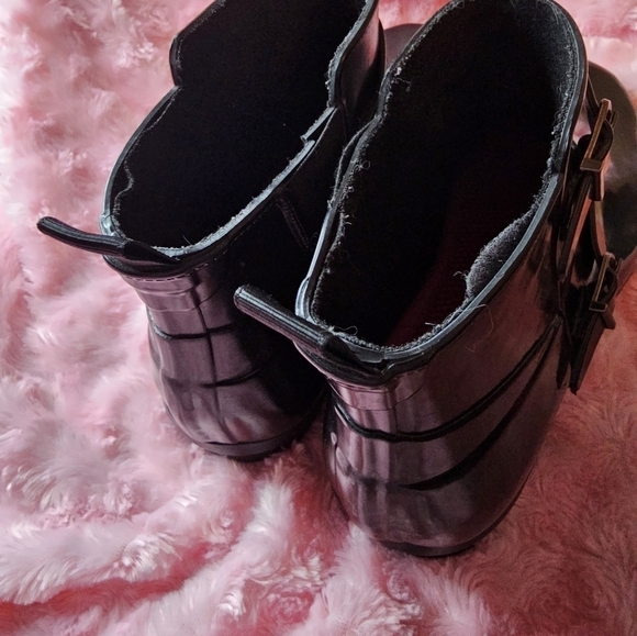 Cougar Women's Black Royale Hand Made Ankle-High Rain Boots Size 10 - Picture 11 of 12